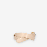 Guess Cintura da donna in vernice nudo con fibbia G con pietre