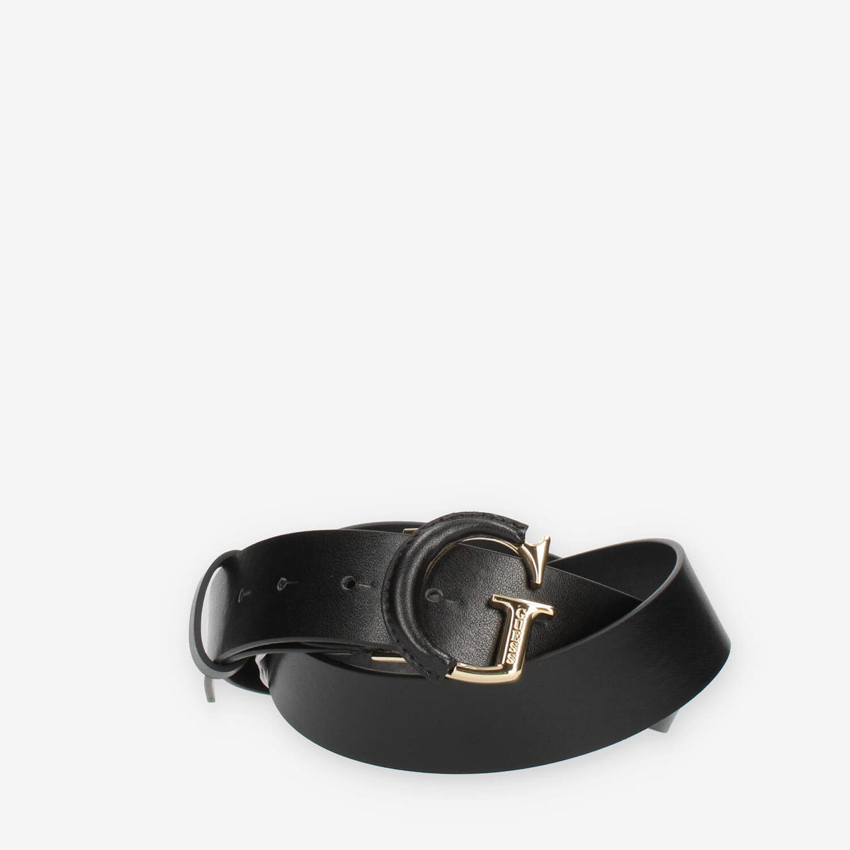 Guess Cintura da donna nera con fibbia G bicolore