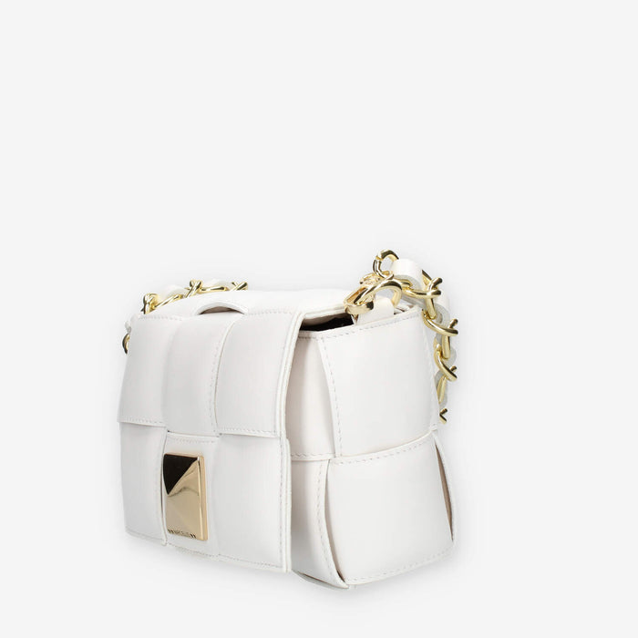 Marc Ellis Carissa Kube Pyramid Borsa a tracolla bianca