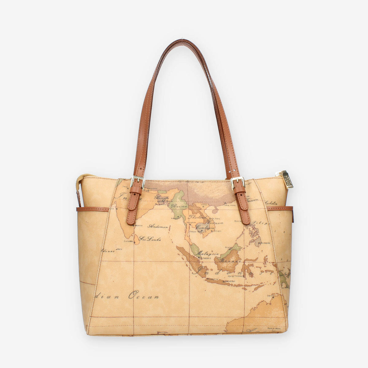 Alviero Martini Prima Classe Shopping media Geo Classic con fibbie
