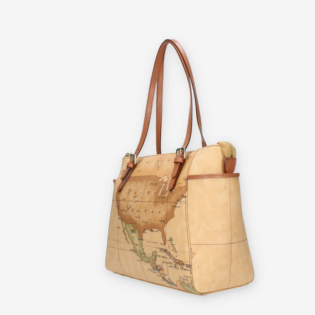 Alviero Martini Prima Classe Shopping media Geo Classic con fibbie
