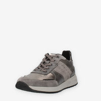 GEOX D Bulmya Sneakers basse da donna scamosciate grigie