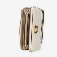 Guess Vibe Portafogli avorio logato con polsiera