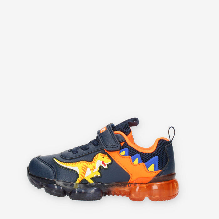 Bull Boys Allosauro Sneakers blu da bimbo con luci