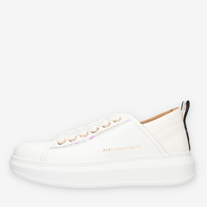 Alexander Smith Wembley Sneakers bianche e iridescenti da donna