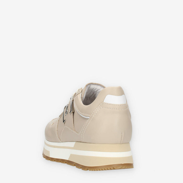 Nero Giardini Sneakers da donna beige con fondo bicolore