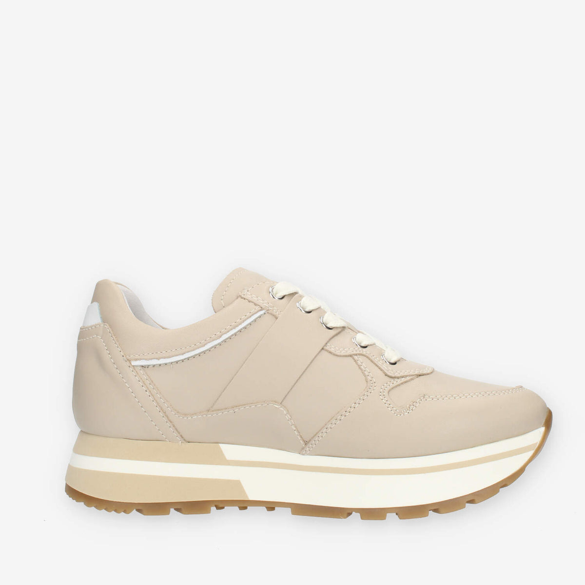 Nero Giardini Sneakers da donna beige con fondo bicolore