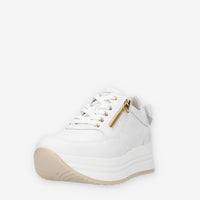 Nero Giardini Sneakers bianche da donna con fiocco