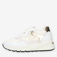 Nero Giardini Sneakers bianche e oro da donna