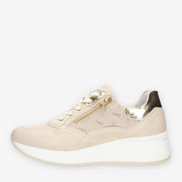 Nero Giardini Sneakers beige logate da donna