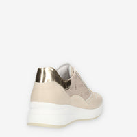 Nero Giardini Sneakers beige logate da donna