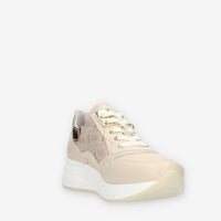 Nero Giardini Sneakers beige logate da donna