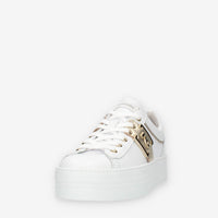 Nero Giardini Sneakers da donna bianche con dettagli oro