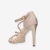 Nero Giardini Sandali da donna con tacco glitterati rosa