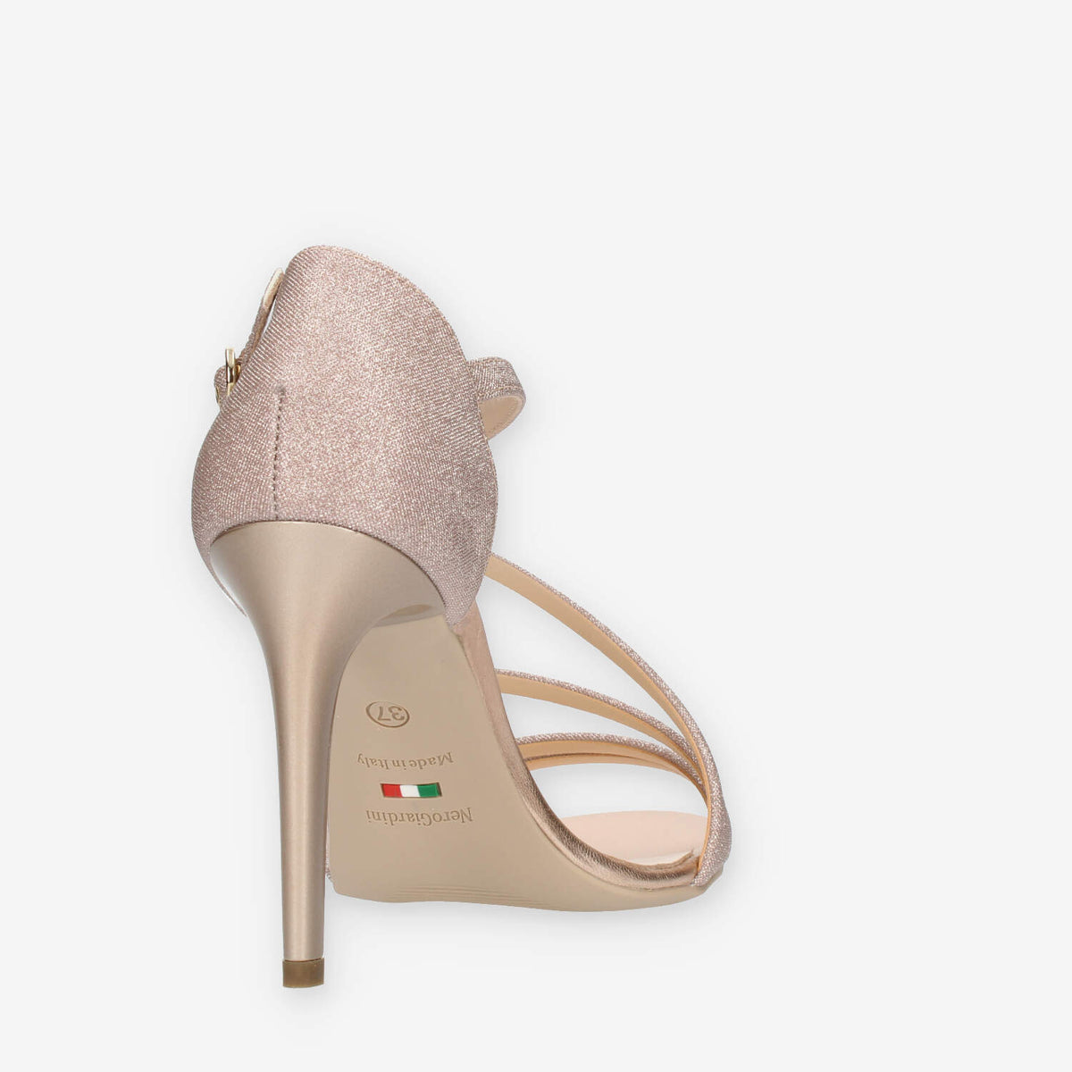 Nero Giardini Sandali da donna con tacco glitterati rosa
