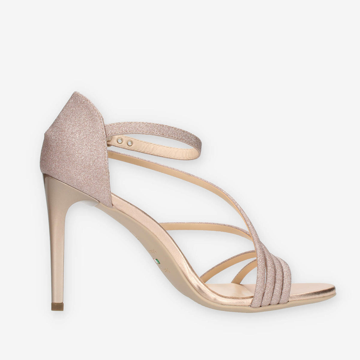 Nero Giardini Sandali da donna con tacco glitterati rosa
