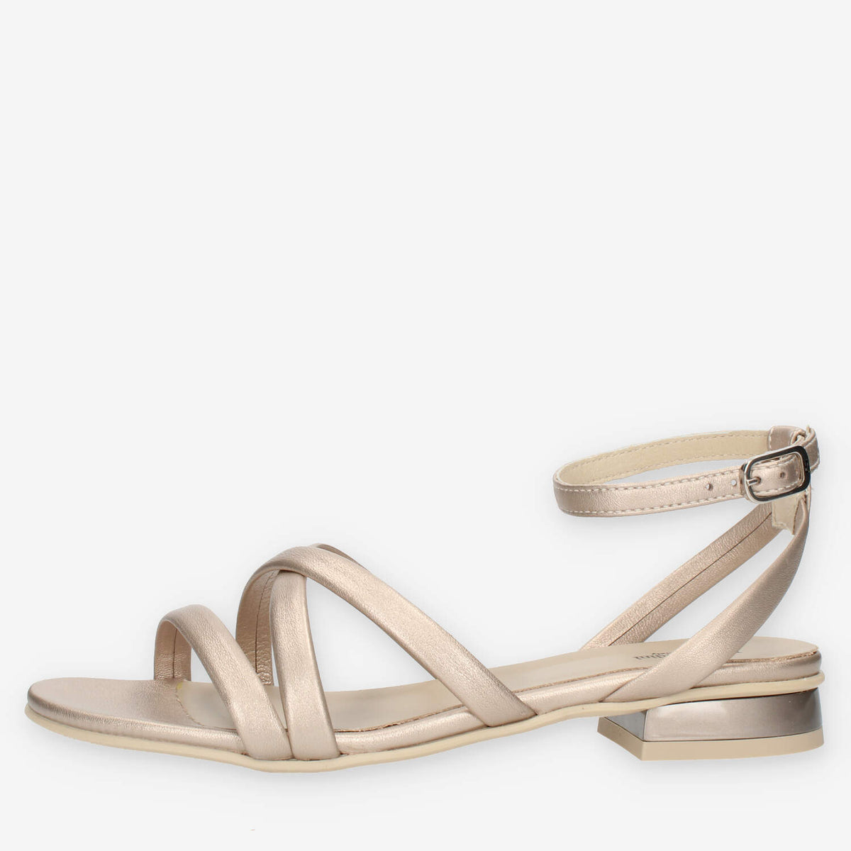 Nero Giardini Sandali bassi platino da donna