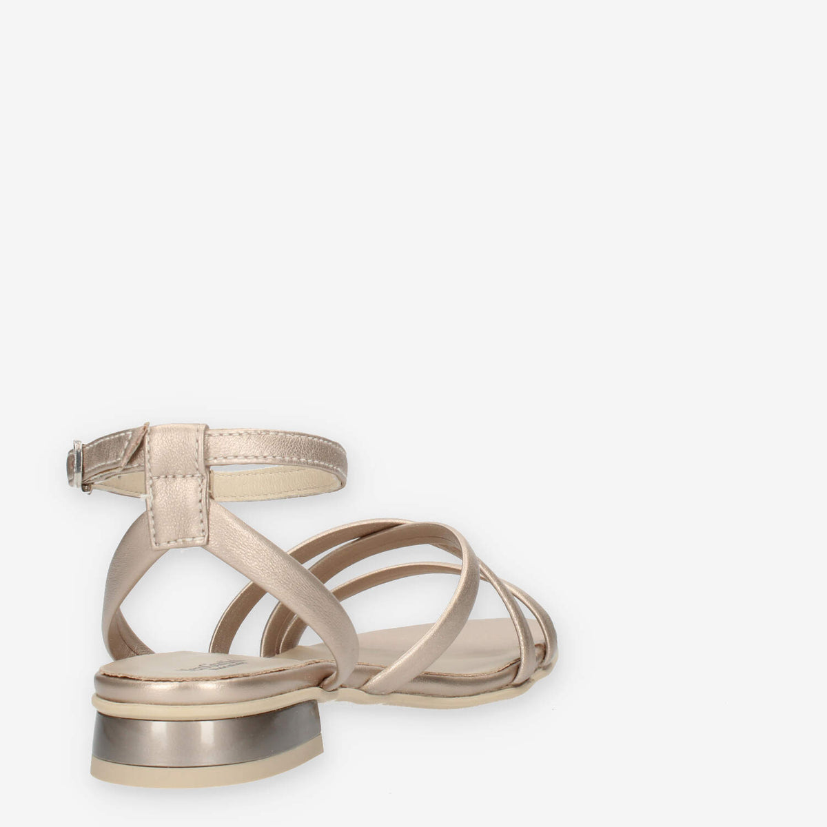 Nero Giardini Sandali bassi platino da donna