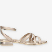 Nero Giardini Sandali bassi platino da donna