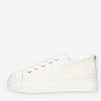Nero giardini Sneakers basse bianche in pizzo