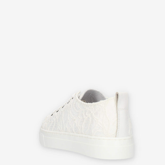 Nero giardini Sneakers basse bianche in pizzo