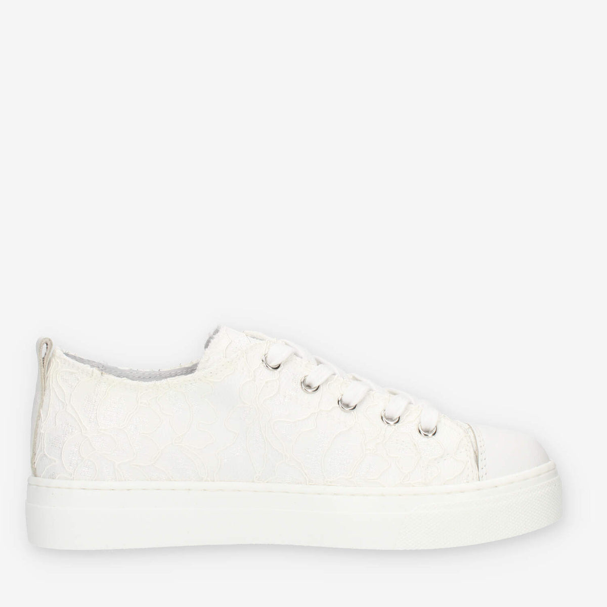 Nero giardini Sneakers basse bianche in pizzo
