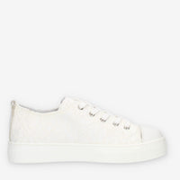 Nero giardini Sneakers basse bianche in pizzo