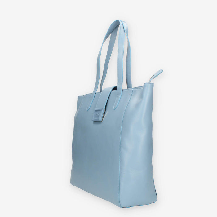 Nero Giardini Borsa modello shopping in pelle azzurra