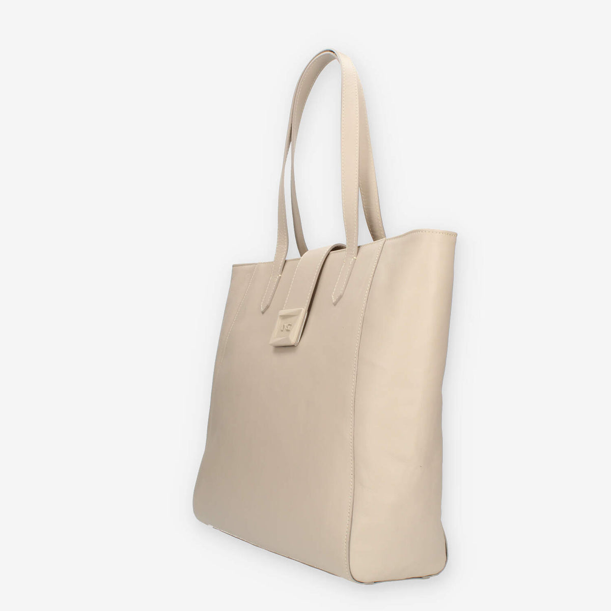 Nero Giardini Borsa beige modello shopping in pelle