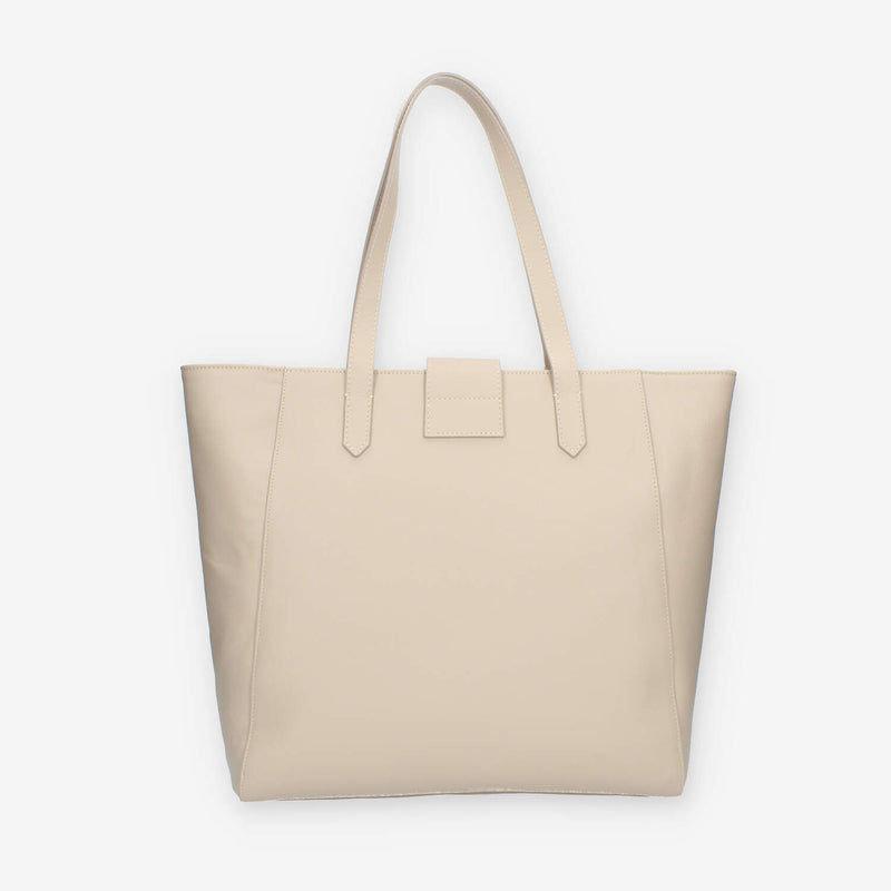 Nero Giardini Borsa beige modello shopping in pelle