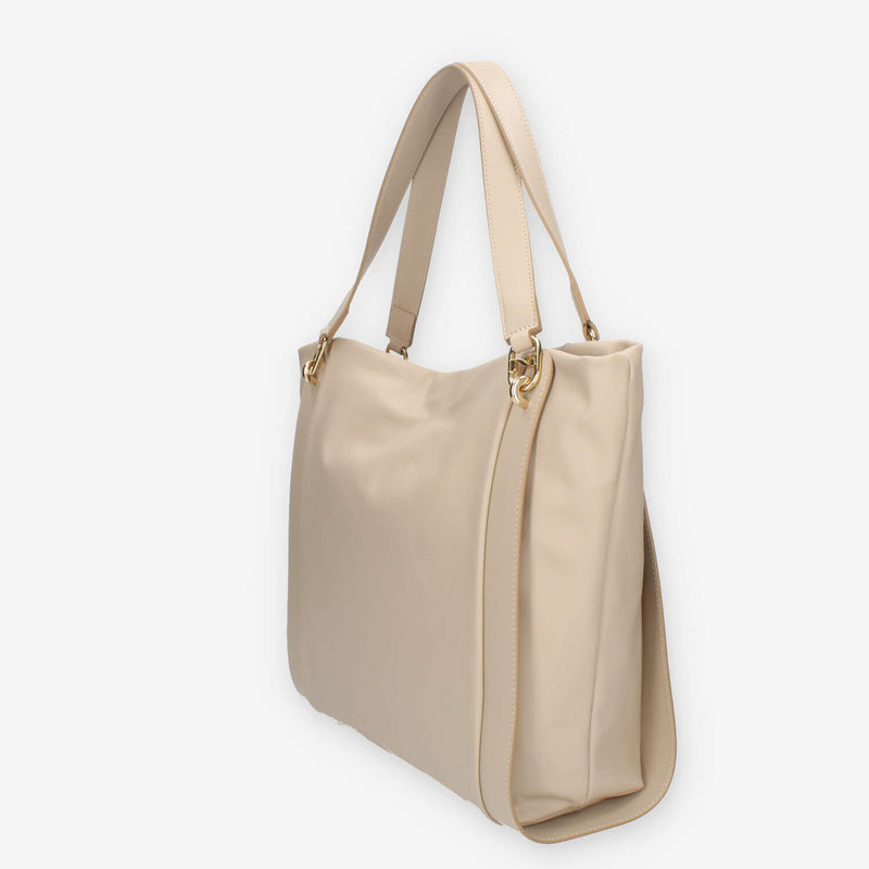 Nero Giardini Borsa modello shopping in pelle beige