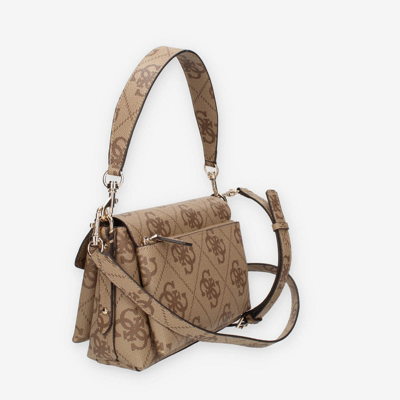 Guess Eco Brenton Borsetta a tracolla beige logata