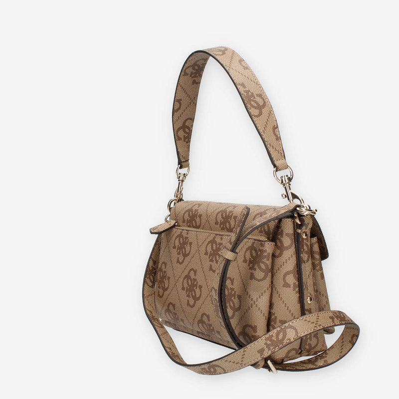 Guess Eco Brenton Borsetta a tracolla beige logata