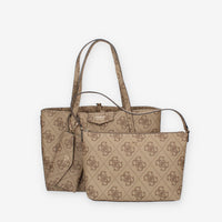 Guess Eco Brenton Borsa modello shopping beige logata