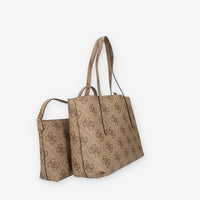 Guess Eco Brenton Borsa modello shopping beige logata