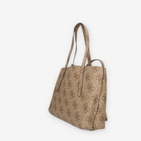 Guess Eco Brenton Borsa modello shopping beige logata