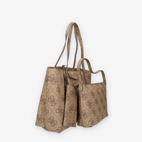 Guess Eco Brenton Borsa modello shopping beige logata