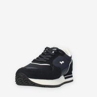 Harmont & Blaine Sneakers blu da uomo in pelle e tessuto