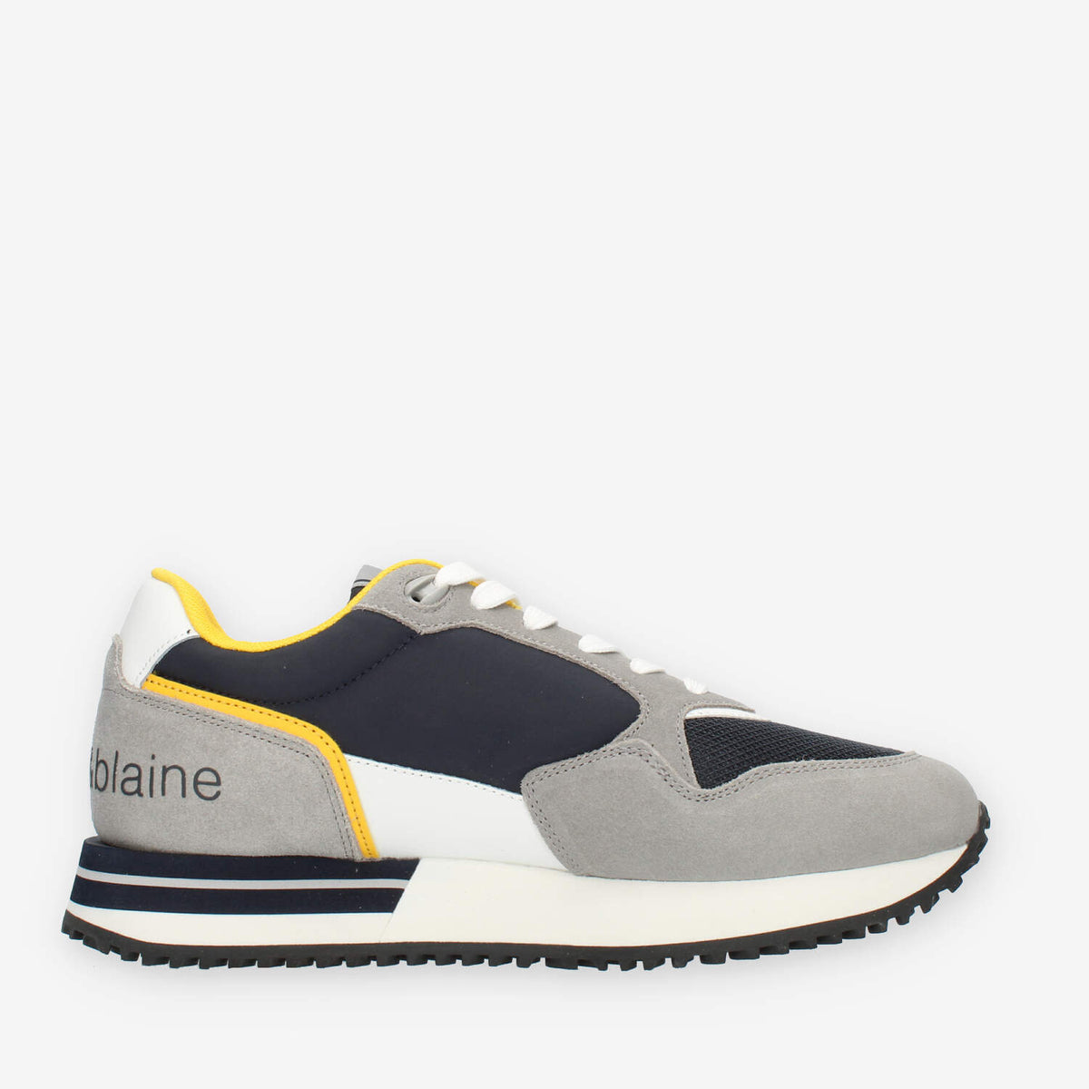 Harmont & Blaine Sneakers grigie e blu da uomo in pelle e tessuto