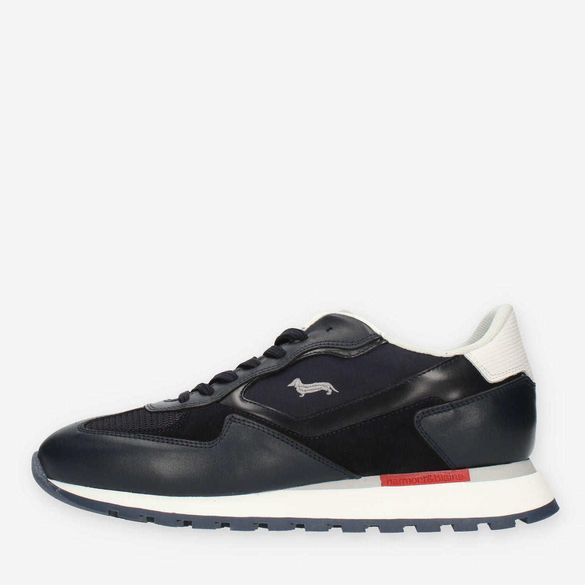 Harmont & Blaine Sneakers da uomo blu in pelle e tessuto
