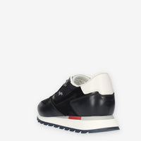 Harmont & Blaine Sneakers da uomo blu in pelle e tessuto