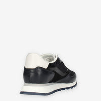 Harmont & Blaine Sneakers da uomo blu in pelle e tessuto