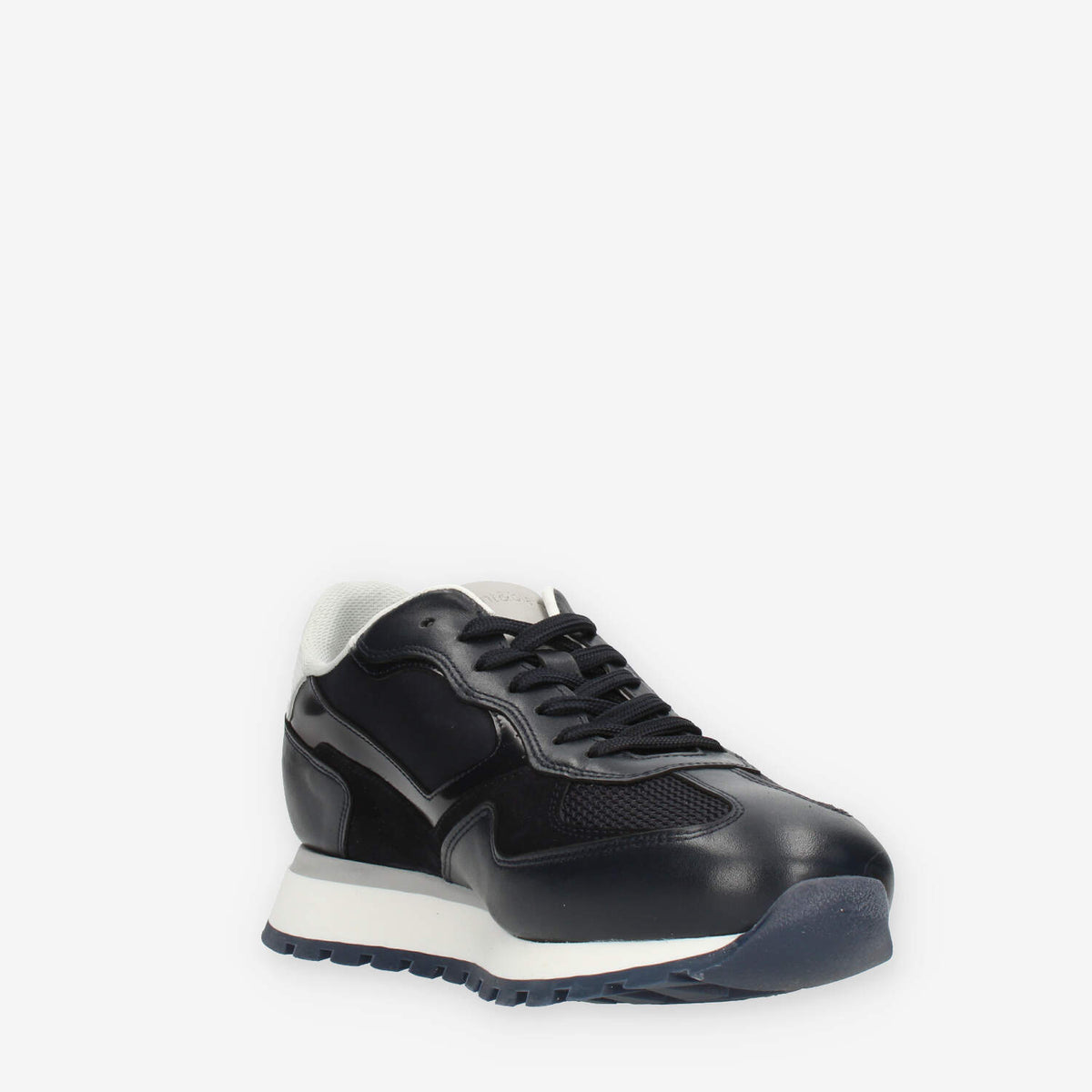 Harmont & Blaine Sneakers da uomo blu in pelle e tessuto