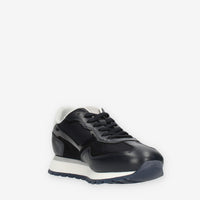Harmont & Blaine Sneakers da uomo blu in pelle e tessuto