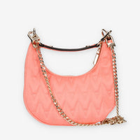 Guess Golden Rock Mini Borsetta a mano in raso corallo