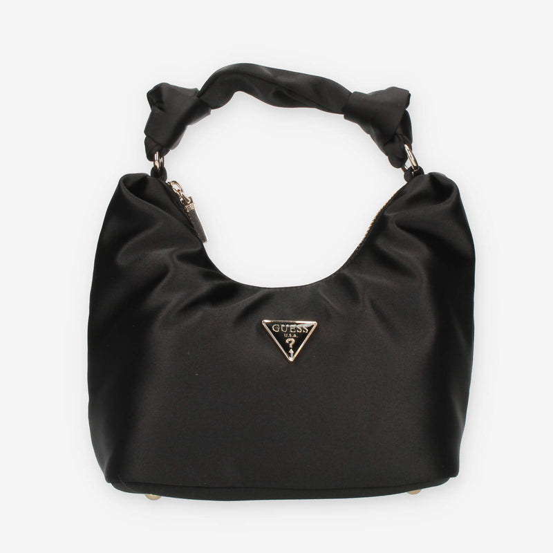 Guess Velina Borsa a mano in raso nero