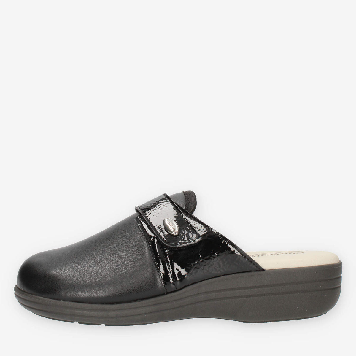 Clia Walk Elastica Ciabatte chiuse nere da donna