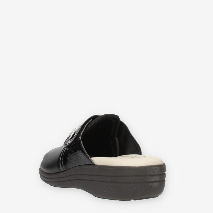 Clia Walk Elastica Ciabatte chiuse nere da donna