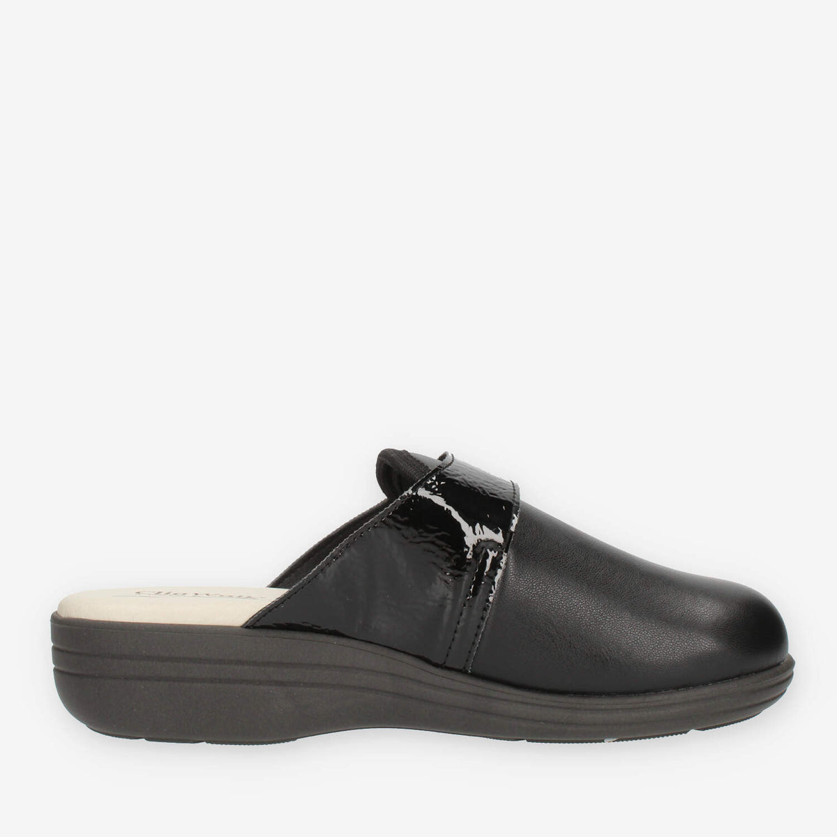 Clia Walk Elastica Ciabatte chiuse nere da donna