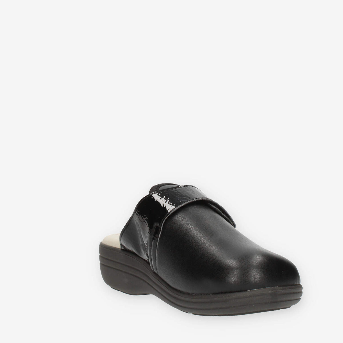 Clia Walk Elastica Ciabatte chiuse nere da donna